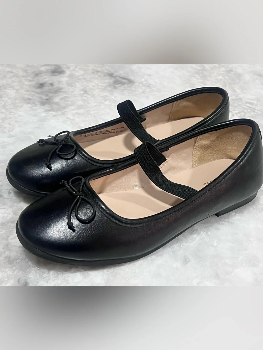 Classic Black Mary Jane Flats - Girls Ballet Shoes Size 3